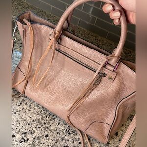 Rebecca Minkoff mauve/pink/blush leather handbag.